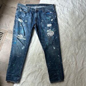 Polo Ralph Lauren Distressed Blue Jeans